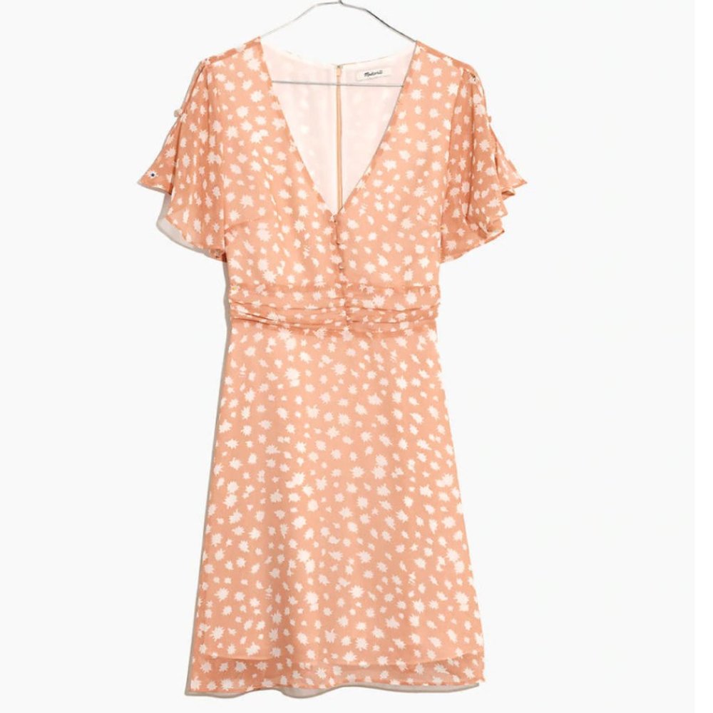 Madewell Star Shower Ruched Waist Mini Dress ⭐️